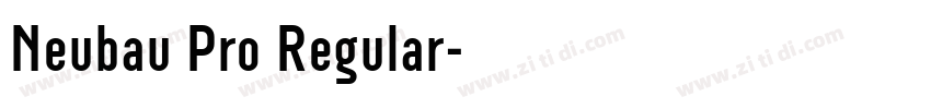 Neubau Pro Regular字体转换 Neubau Pro Regular字体转换